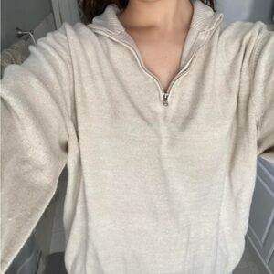 Dockers Cream Men’s Half-Zip Sweater